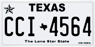 TX license plate CCI4564