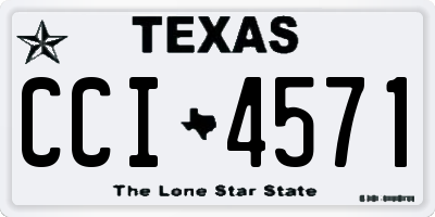 TX license plate CCI4571