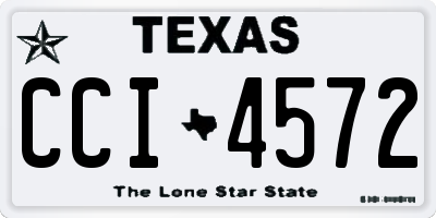 TX license plate CCI4572
