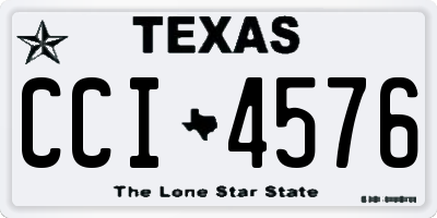 TX license plate CCI4576