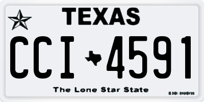 TX license plate CCI4591
