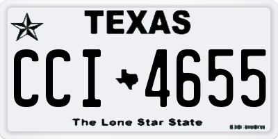 TX license plate CCI4655