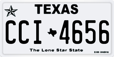 TX license plate CCI4656
