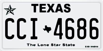 TX license plate CCI4686
