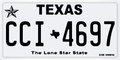 TX license plate CCI4697