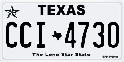 TX license plate CCI4730