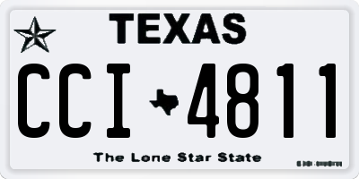 TX license plate CCI4811