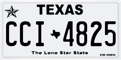 TX license plate CCI4825
