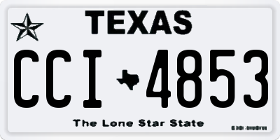 TX license plate CCI4853
