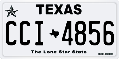 TX license plate CCI4856