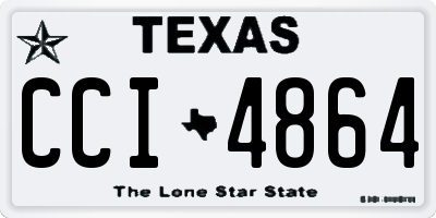 TX license plate CCI4864