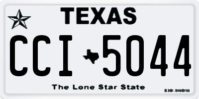 TX license plate CCI5044