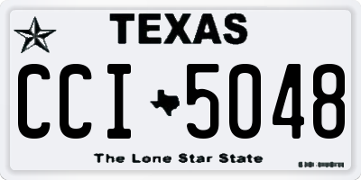 TX license plate CCI5048