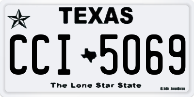TX license plate CCI5069