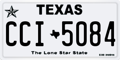 TX license plate CCI5084