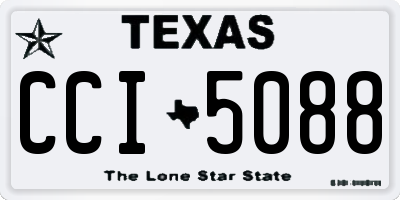TX license plate CCI5088