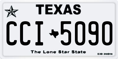 TX license plate CCI5090