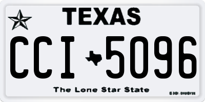 TX license plate CCI5096
