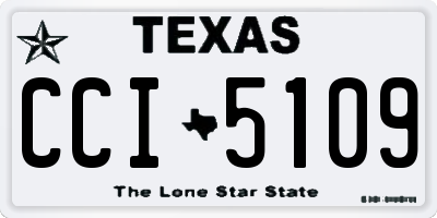TX license plate CCI5109