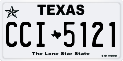 TX license plate CCI5121