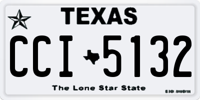 TX license plate CCI5132