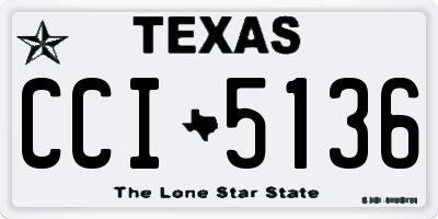 TX license plate CCI5136