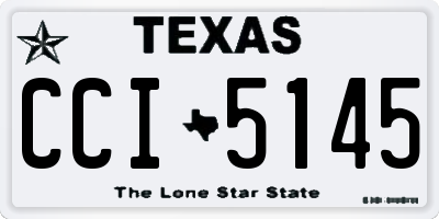 TX license plate CCI5145