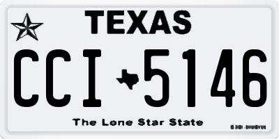 TX license plate CCI5146
