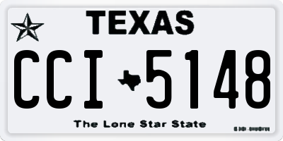 TX license plate CCI5148
