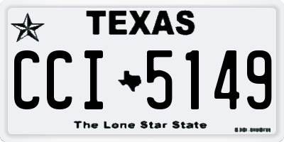 TX license plate CCI5149