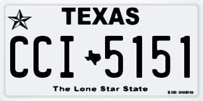 TX license plate CCI5151