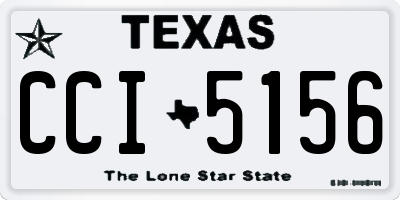 TX license plate CCI5156