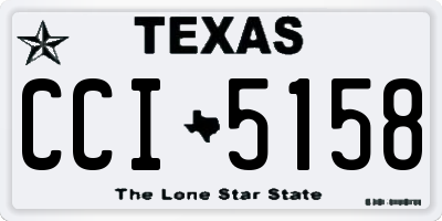 TX license plate CCI5158