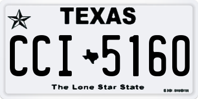 TX license plate CCI5160