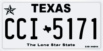 TX license plate CCI5171