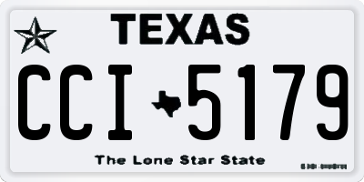 TX license plate CCI5179