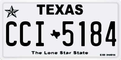 TX license plate CCI5184