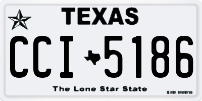 TX license plate CCI5186