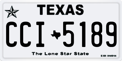 TX license plate CCI5189