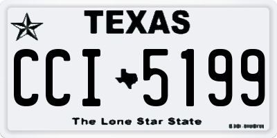 TX license plate CCI5199