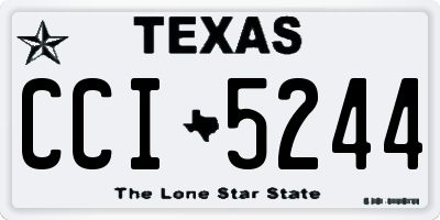 TX license plate CCI5244