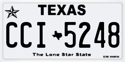 TX license plate CCI5248