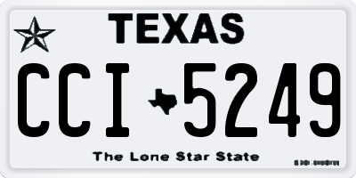 TX license plate CCI5249