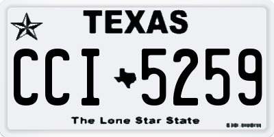 TX license plate CCI5259