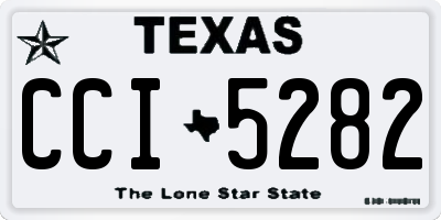 TX license plate CCI5282