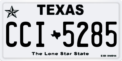 TX license plate CCI5285