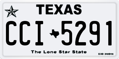 TX license plate CCI5291