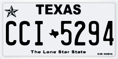 TX license plate CCI5294