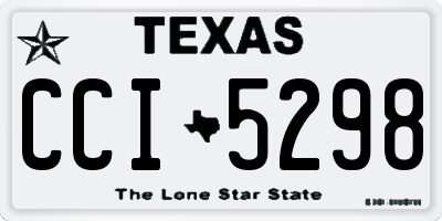 TX license plate CCI5298