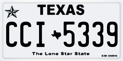TX license plate CCI5339